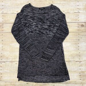 Ellen Tracy Charcoal Long Sleeve Top